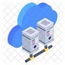 Cloud Daten Cloud Datenbank Cloud Datenserver Symbol