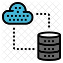 Cloud-Datenbank  Symbol