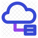 Cloud-Datenbankbaum  Symbol