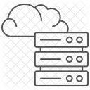 Cloud-Datenbankspeicher  Symbol