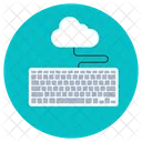 Cloud Computing Cloud Dateneingabe Cloud Hosting Symbol