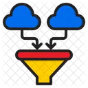 Cloud-Datenfilter  Symbol