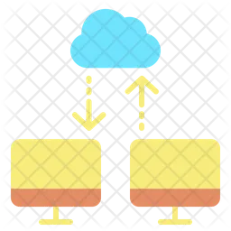 Cloud-Datenfreigabe  Symbol