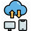 Cloud-Datenfreigabe  Symbol