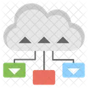 Cloud-Datenfreigabe  Symbol