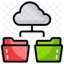 Cloud-Datennetzwerk  Symbol