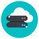 Cloud Datenserver Cloud Speicher Cloud Daten Symbol