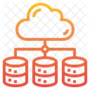 Cloud-Datenspeicher  Symbol