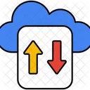 Cloud-Datenübertragung  Symbol