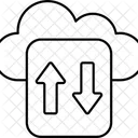 Cloud-Datenübertragung  Symbol