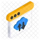 Cloud-Datenübertragung  Symbol