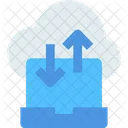 M Cloud Server Cloud Datenubertragung Datenubertragung Symbol