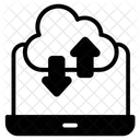 Cloud Datenubertragung Datenfreigabe Daten Upload Symbol