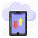 Cloud-Datenübertragung  Symbol