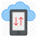 Cloud-Datenübertragung  Symbol