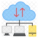 Cloud-Datenübertragung  Symbol