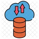 Cloud Datenubertragung Datenubertragung Datensynchronisation Symbol