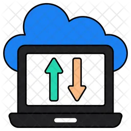 Cloud-Datenübertragung  Symbol