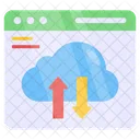 Cloud-Datenübertragung  Symbol