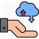 Cloud-Datenübertragung  Symbol