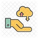 Cloud-Datenübertragung  Symbol