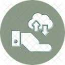 Cloud-Datenübertragung  Symbol