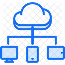 Cloud-Datenübertragung  Symbol