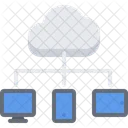 Cloud-Datenübertragung  Symbol