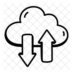 Cloud-Datenübertragung  Symbol