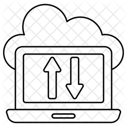 Cloud-Datenübertragung  Symbol