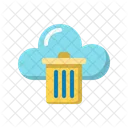 Trash Bin Cloud Icon