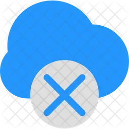 Cloud delete  Icon