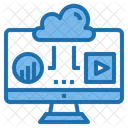 Demand Cloud System Online Icon