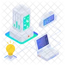 Cloud Development Hosting Computing Icon