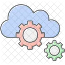 Cloud Development Lineal Color Icon Icon