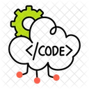 Cloud Programming Cloud Coding Cloud Development アイコン