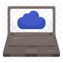 Cloud Laptop Cloud Device Cloud Technology Icon