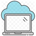 Cloud Device Cloud Laptop Cloud Computing Icon