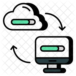 Cloud Device Transfer  Icon