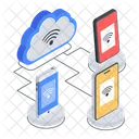 Cloud Devices Cloud Storage Cloud Connection Icon