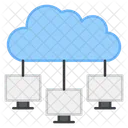 Cloud Network Cloud Connections Cloud Devices Icon