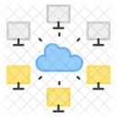 Cloud Device Cloud Network Device Connection Icon