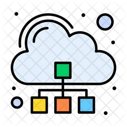 Cloud Diagram  Icon