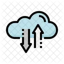 Cloud Dienst Cloud Verkehr Digitale Datei Symbol