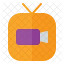 Cloud Dienst Cloud Service Video Symbol