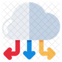 Cloud Directions Cloud Arrows Cloud Computing Icon