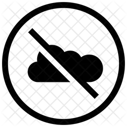 Cloud disable  Icon