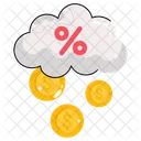 Cloud discount  Icon