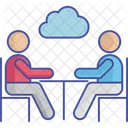 Cloud Business Meeting Discuss Topic Icon