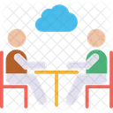 Cloud Business Meeting Discuss Topic Icon